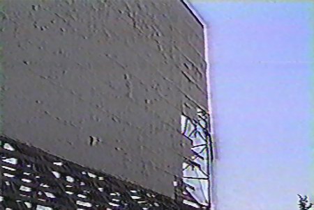 Crest Drive-In Theatre - Wrecked Screen From Darryl Burgess (newer photo)